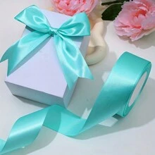 1 Pièce Ruban De Satin De 25 Mètres/rouleau, Ruban De Satin De Soie De Matériau De Fleur De Rose De Bricolage Décoration Ruban De Bande De Cadeau De Gâteau D'emballage De Mariage De Fête