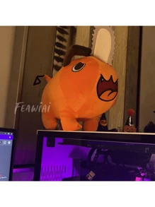 Peluche Pochita Hombre Motosierra Suave Al Tacto Muñeco - Naranja - Ver 7