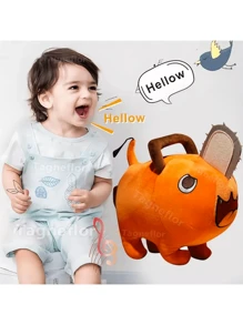 Peluche Pochita Hombre Motosierra Suave Al Tacto Muñeco - Naranja - Ver 3