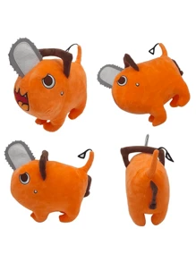 Peluche Pochita Hombre Motosierra Suave Al Tacto Muñeco - Naranja - Ver 6