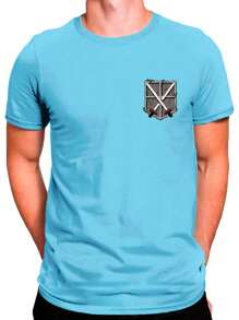 Men T-Shirts - 淺藍色 - 查看 1
