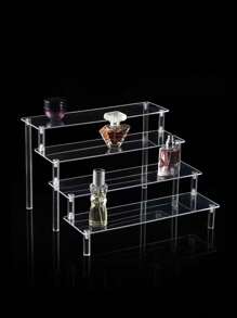 1 Pièce De 30*10cm Étagère De Rangement De Jouets Autoportante En Acrylique À Échelle Multi-couches En Option, 30*10cm Étagère De Rangement À Échelle Acrylique À Affichage De Boîte Aveugle En Option À Buts Multiples Avec Affichage À La Main