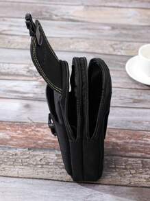 Nuevo estuche multifuncional de tela Oxford de gran tamaño para hombres con cinturón, bolsa de teléfono para deportes al aire libre con cinturón grueso, bolsa de cintura, bolsa de viaje, bolsa escolar, bolsa antirrobo ligera para estudiantes universitarios, bolsa de verano, bolsa de Navidad, bolsa de cintura, bolsa casual de moda, bolsa de Acción de Gracias, bolsa de almacenamiento de vacaciones, bolsa de mensajero, bolsa de hombro, bolsa de ciclista, bolsa negra, bolsa de senderismo de gran capacidad, bolsa multifuncional portátil de vacaciones, bolsa vintage para hombres, bolsa de viaje, bolsa retro - Negro - Ver 6