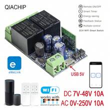 QIACHIP 1 Unidad Interruptor Inteligente Wifi Compatible Con La Aplicación Ewelink, Funciona Con El Control De Voz De Alexa - Albaricoque - Ver 1