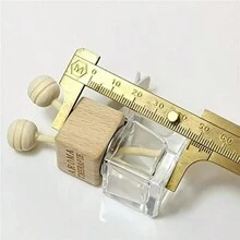 1/2/5 件使用这款空精油扩散瓶汽车空气清新剂通风口夹提升您的汽车芳香疗法体验！ - 米色 - 查看 6