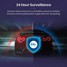 Mini USB-Straight Car Dash Cam Wire 3.2m DVR Hardwire Cable Kit Video Recorder 12 24V To 5V Mini Micro USB Charger Line Auto Dashcam Camera - Black - View 2