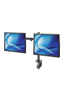 ELE-GATE Soporte de Mesa Para Monitor TV Doble Para Montaje En Pared 13″ a 27″ - Negro - Ver 4