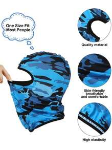 Sun Protective Anti UV 1pc Outdoor Cycling Headgear Windproof Sunscreen Sandproof Face Mask, Providing Good Protection For Cycling, Hiking, Skiing, Etc. Ski Mask,Suitable For Cycling,Riding Motorcycle And Skiing - Multicolor - View 6