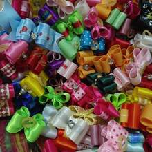 20pcs/100pcs Random Color Pet Hair Ties, Butterfly, Flower & Bow Design Hair Accessories For Dogs And Cats, Cute Princess Style Headwear - Multicolor - View 3