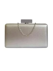 Women Clutches - 銀色 - 查看 3