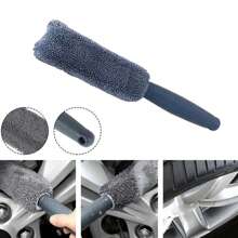 Car Wash Brush Microfiber Tire Scrubber Wheel Rim Brush Trunk Motorcycle Dust Remover Detailing Clean Tool Car Cleaning Tools - Multicolor - View 4