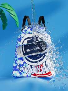 Swimming Bag, Dry And Wet Separation Waterproof Backpack, Swimming Storage Bag - Blue - View 3