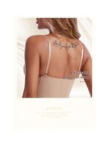 Bộ đồ liền thân dành cho nữ màu trơn - Màu be - Xem 5