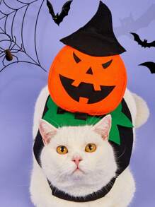 Disfraz De Calabaza De Halloween Para Mascotas, Traje De Cosplay - Multicolor - Ver 3