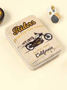 New Style Creative & Portable Rectangular Tin Box For Card, Hair Accessories And Jewelry Storage - Multicolor - View 1