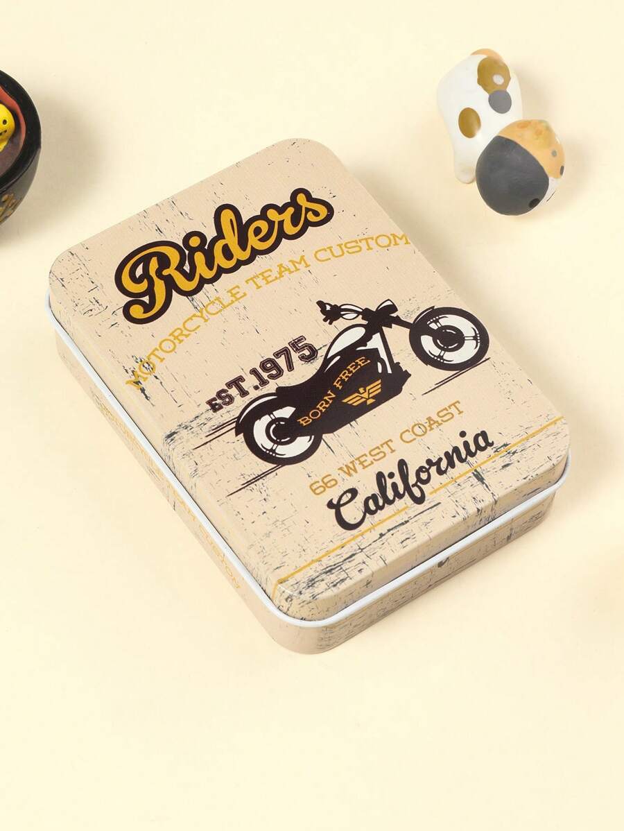 New Style Creative & Portable Rectangular Tin Box For Card, Hair Accessories And Jewelry Storage - Multicolor - View 1