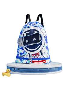 Swimming Bag, Dry And Wet Separation Waterproof Backpack, Swimming Storage Bag - Blue - View 2