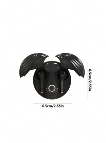 Half In-ear Surround Sound Long Battery Life Mini Wireless Earphones With Type-c Fast Charging - Black - View 6