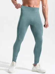 男士高腰基礎層緊身褲可提升運動表現和跑步舒適感