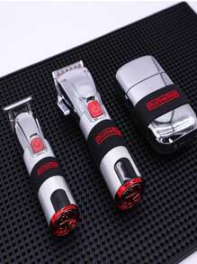 3 Piezas/set Cubierta Protectora Antideslizante, Empujador De Corte De Pelo Y Anillo Decorativo Decorativo De Silicona Absorbente De Choque Para Herramienta De Peluquería,herramientas para el cabello - Multicolor - Ver 5