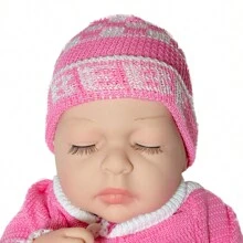 Mini Sleeping Premature Baby Doll,Home Decoration - Coral Pink - View 2