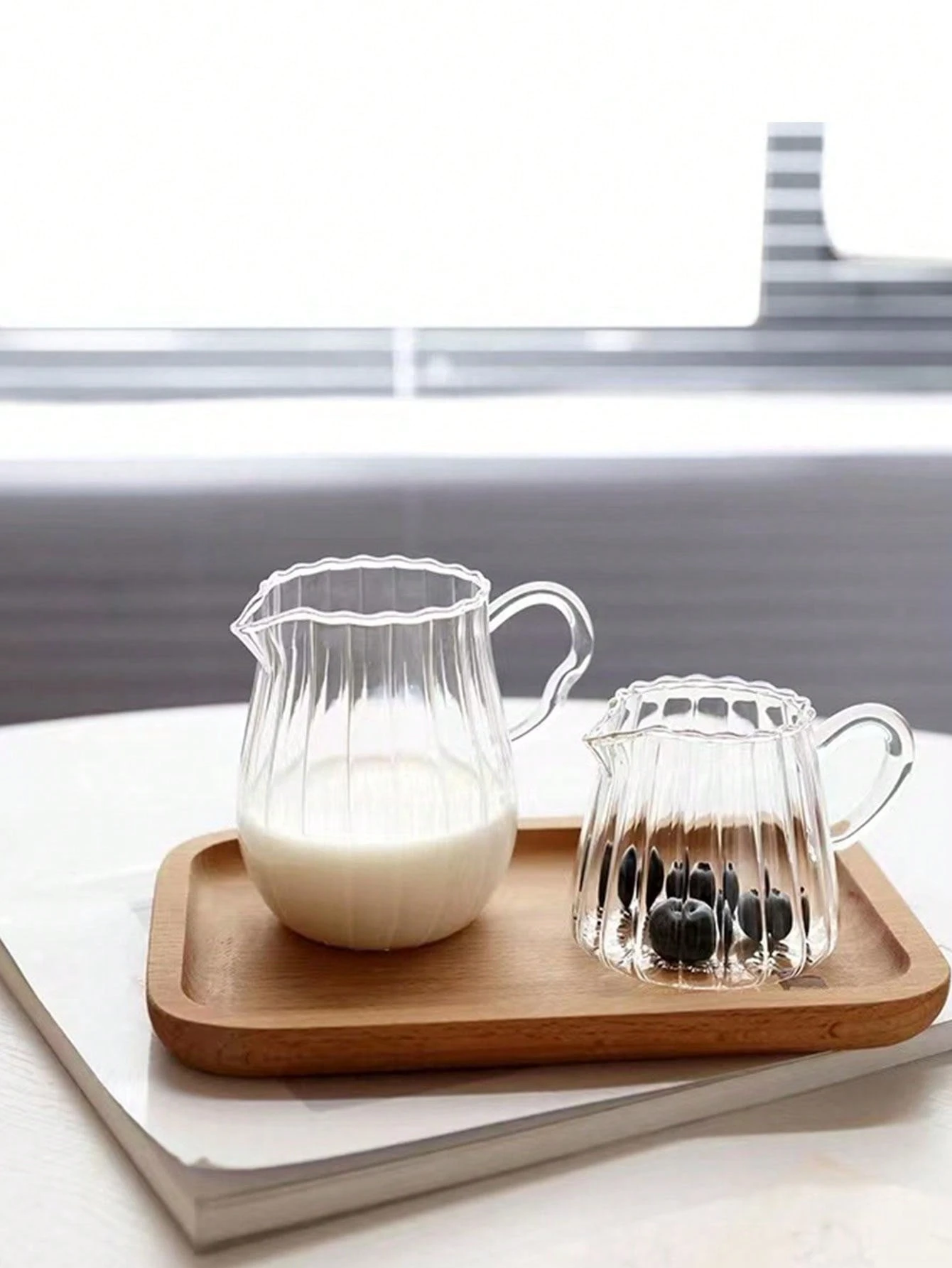 Milchtopf Aus Borosilikat Glas 400ml - V-Ausguss Für Gasherde