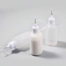 30毫升空膠水瓶帶針精密塗抹器瓶適用於紙絎縫手工製作 - 白色 - 查看 5