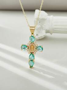 Mặt dây chuyền - Màu xanh nhạt - Xem 1