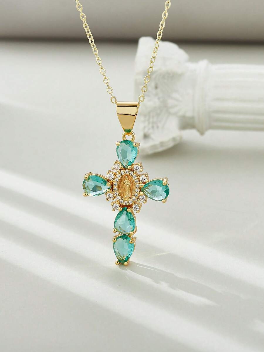 Mặt dây chuyền - Màu xanh nhạt - Xem 1