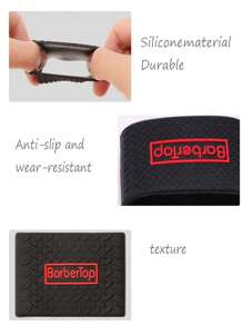 3 Piezas/set Cubierta Protectora Antideslizante, Empujador De Corte De Pelo Y Anillo Decorativo Decorativo De Silicona Absorbente De Choque Para Herramienta De Peluquería,herramientas para el cabello - Multicolor - Ver 6