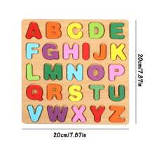 1 set con diseño de letra Rompecabezas Juego - Multicolor - Ver 2