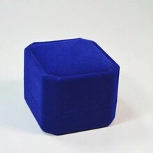 高級絨面指環盒便攜式耳環首飾盒,精美首飾收納盒