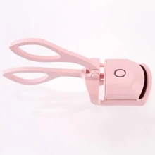 Draagbare, oplaadbare en verwarmde wimperkruller met USB-aansluiting, natuurlijke, langdurige krul, compact en handig ontwerp voor vrouwen, geschikt voor thuis- en reisgebruik, eenvoudige en moeiteloze manier om prachtige wimpers te krijgen. Nieuwjaarscadeau voor thuisgebruik of reisaccessoires.