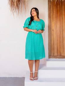 Plus Size Dresses - Verde - Ver 3