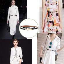 Women's Belts, Elegant Gift For Summer, Lady's Denim Belt, Lady's Denim Belt, Women's Belts, Women's Wide Belt, Belts For Dresses, Leather Belts, Jeans Belts - Black - View 7