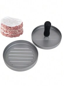 1 pc er Cake Chicken er Cake Home  Embryo Meat Cake Press Sandwich Tool Beef Cake Breakfast Cake Maker - Silver - View 2