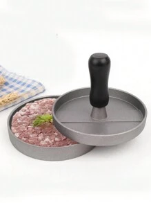 1 pc er Cake Chicken er Cake Home  Embryo Meat Cake Press Sandwich Tool Beef Cake Breakfast Cake Maker - Silver - View 1