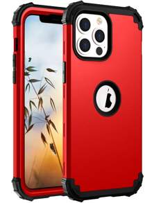 Funda Case Para iPhone 13/mini/pro/pro Max Uso Rudo 3 En 1 - Rojo - Ver 1