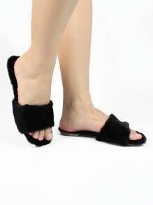 Slipper Slipper Slide Comfort For Your Feet Home Relax REF/PANTUFA001 - màu đen - Xem 5