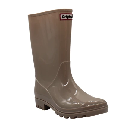 Botas Para Lluvia Antiderrapante Mujer Plástico Colores