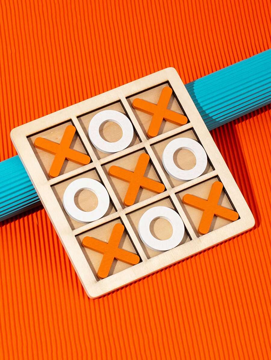 A Wooden Xo Triple Tic Tac Toe Toy Nine Palace Grid Three Men Chess ...