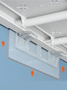 4pcs Adhesive Shelf Bracket, Self Adhesive Shelf Support Pegs, Punch Free Shelf Pins, Shelf Clips For Cabinet Clapboard - White - View 4