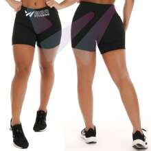 Women Lounge Bottoms Shorts For Summer - màu đen - Xem 1