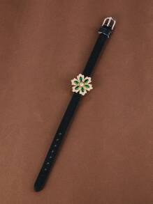 Vòng tay trang trí hoa rhinestone - Vàng - Xem 4