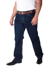 Pantalón Vaquero De Mezclilla Gruesa 14 Onzas Varias Tallas - Azul lavado oscuro - Ver 3
