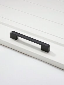 廚房櫥櫃鋅合金五金配件美式黑色把手抽屜櫃衣櫃門門把手廠商直供1個安裝