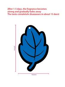 1入組樹葉設計汽車空氣清新器 - 藍色 - 查看 4