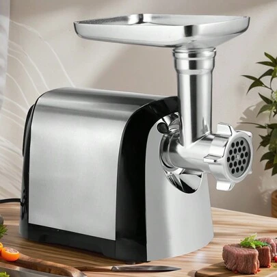  1pc Sokany Plug-In Type 6.5l Household Electric Meat Grinder Sk-088 With Stainless Steel Blade, Super Hardness, Wear Resistance And Corrosion Resistance, Mulcher Driven By Blade Itself, Stainless Steel Housing And Food Tray, Metal Linkage Is Not Easily Broken, Replaceable Cutter Plate And Power Up To 3200w