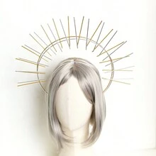 3pcs/set Virgin Mary Basic Crown Halloween Costume Headbands - Multicolor - View 6