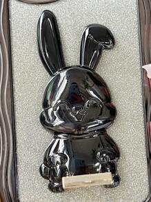 兔子電鍍手機殼，帶有防震電鍍支架+閃光卡貼+隱藏式支架，最新款型，適用於蘋果，三星，小米，OPPO，VIVO，Infinix，適用於iPhone 11/12/13/14/15 Pro Max，Samsung S22/23/24+UA 04/A05/A14/A15/A24/A25/A34/A54S，小米，OPPO，VIVO，紅米13c G，紅米Note 13c/12/11PRO - 黑色 - 查看 3